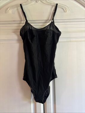 Calvin Klein Black Sheer bodysuit